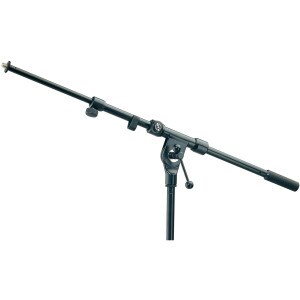 Main product image for K&M 211/1 Telescopic Microphone Boom Arm - Black 242-766